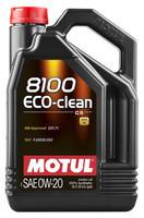 Моторное масло MOTUL 8100 Eco-Clean 0W-20, 5 литров 0W20 (868151 / 108862)