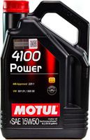 Моторное масло MOTUL 4100 POWER 15W-50, 4 литра 15W50 (386207 / 100271)