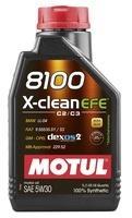 Моторное масло MOTUL 8100 X-clean EFE 5W-30, 1 литр 5W30 (814001 / 109470)