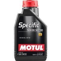 Моторное масло MOTUL SPECIFIC 504 00 - 507 00 0W-30, 1 литр 0W30 (838611 / 107049)