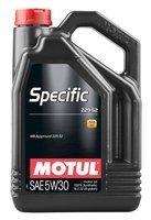 Моторное масло MOTUL SPECIFIC 229.52 5W-30, 5 литров 5W30 (843651 / 104845)