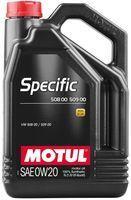 Моторное масло MOTUL SPECIFIC 508 00 509 00 0W-20, 5 литров 0W20 (867251 / 107384)