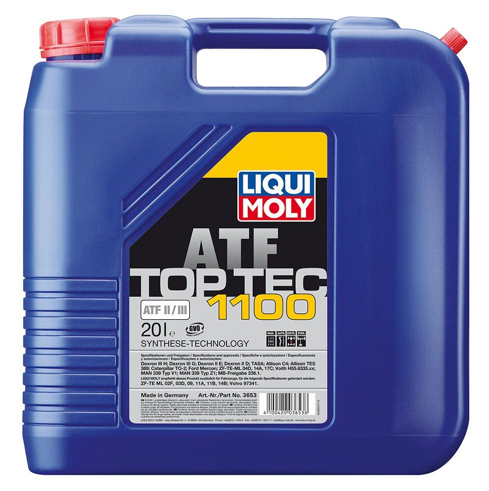 Трансмиссионное масло Liqui Moly Top Tec ATF 1100, 20 литров (3653)