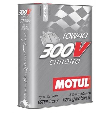 Моторное масло MOTUL 300V Chrono 10W-40, 2 литра 10W40 (825902 / 104243)