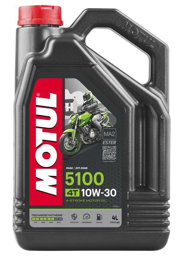 Моторное масло MOTUL 5100 4T 10W-30, 4 литра 10W30 (836641 / 104063)