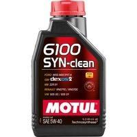 Моторное масло MOTUL 6100 Syn-clean 5W-40, 1 литр 5W40 (854211 / 107941)