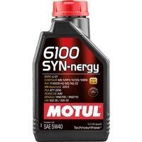 Моторное масло MOTUL 6100 Syn-nergy 5W-40, 1 литр 5W40 (368311 / 107975)