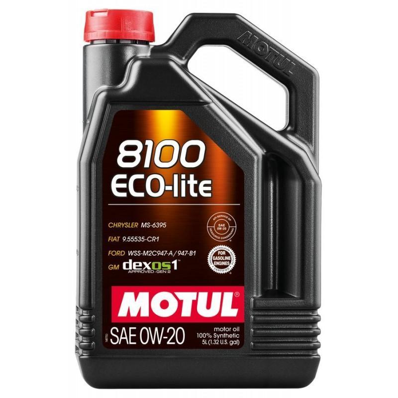 Моторное масло MOTUL 8100 Eco-lite 0W-20, 5 литров 0W20 (841151 / 108536)