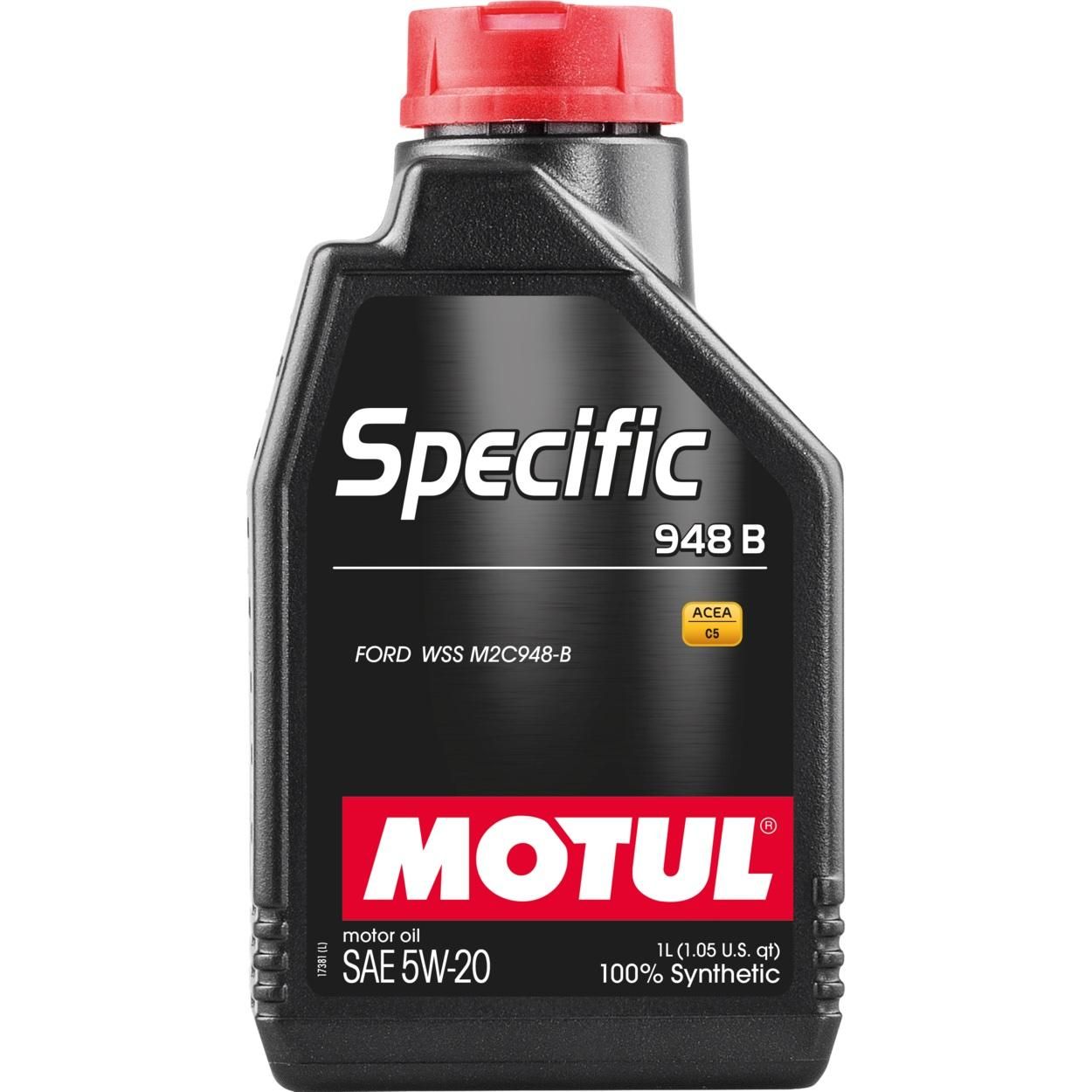 Моторное масло MOTUL SPECIFIC 948B 5W-20, 1 литр 5W20 (867311 / 106317)