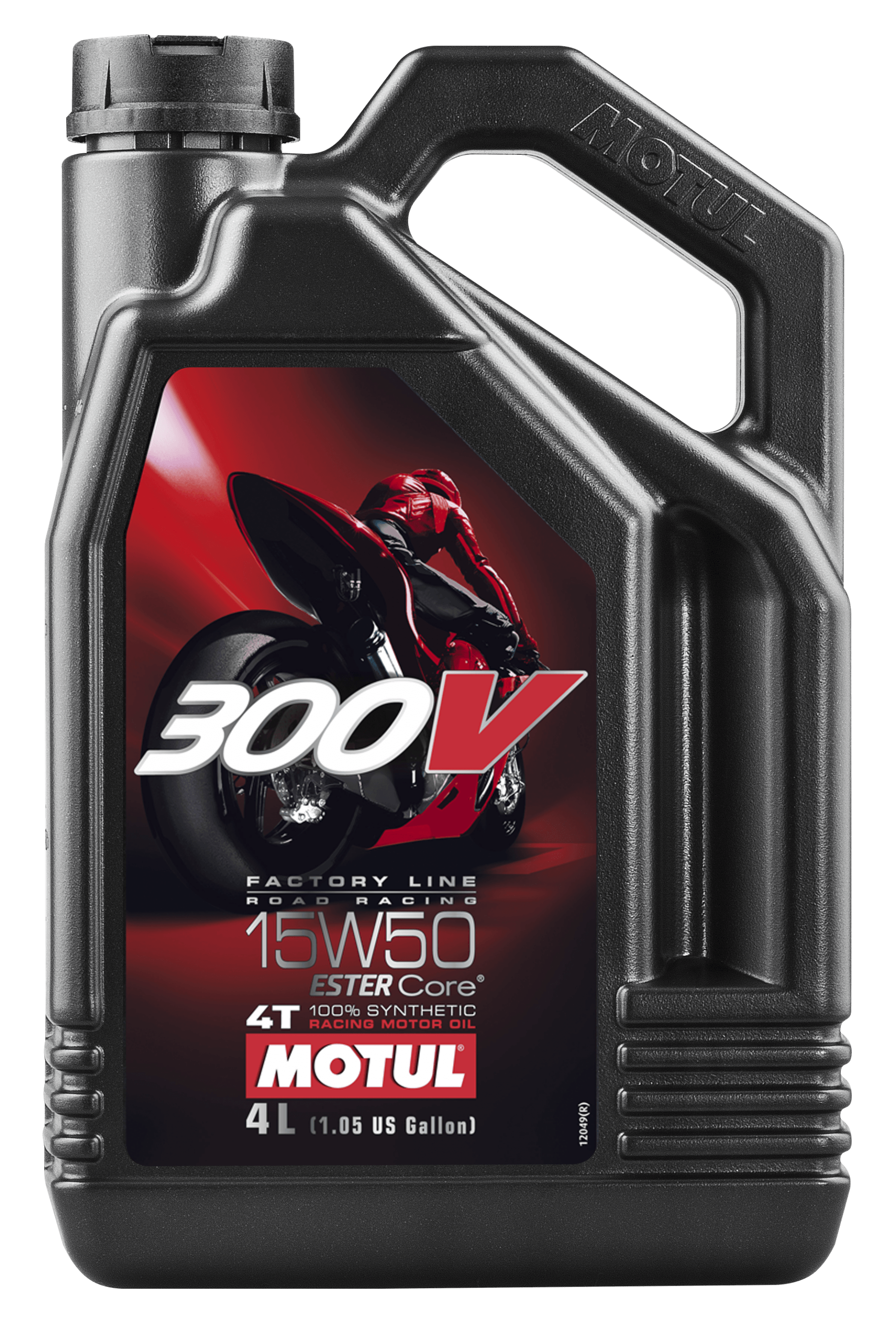 Моторное масло MOTUL 300V 4T FACTORY LINE ROAD RACING 15W-50, 4 литра 15W50 (836241 / 104129)