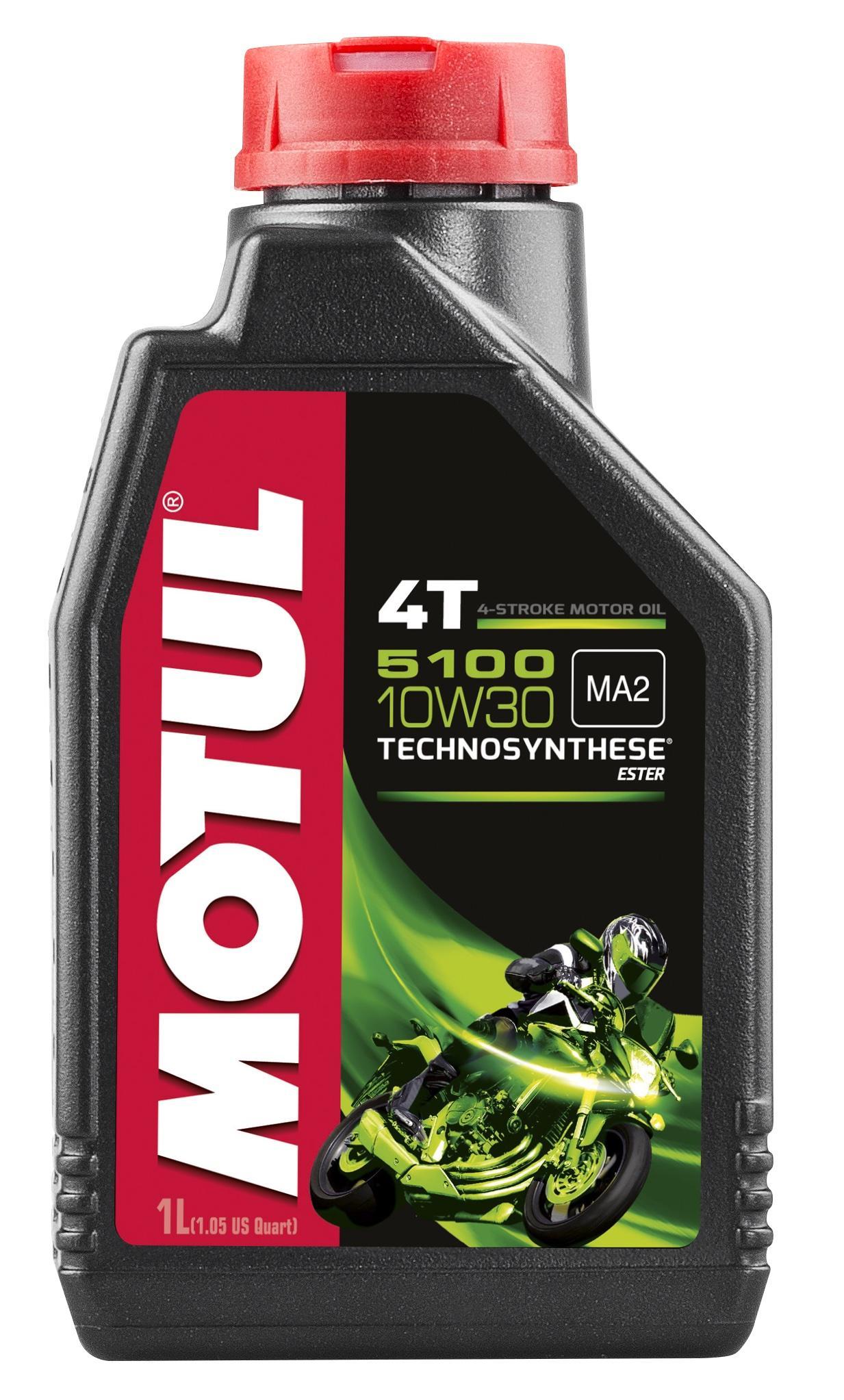 Моторное масло MOTUL 5100 4T 10W-30, 1 литр 10W30 (836611 / 104062)