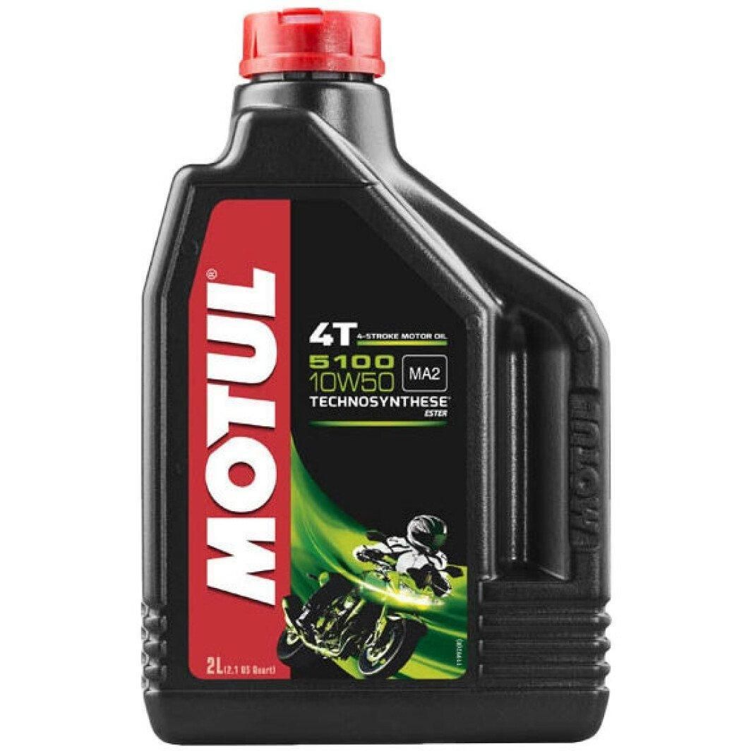 Моторное масло MOTUL 5100 4T 10W-50, 2 литра 10W50  (836821 / 104075)