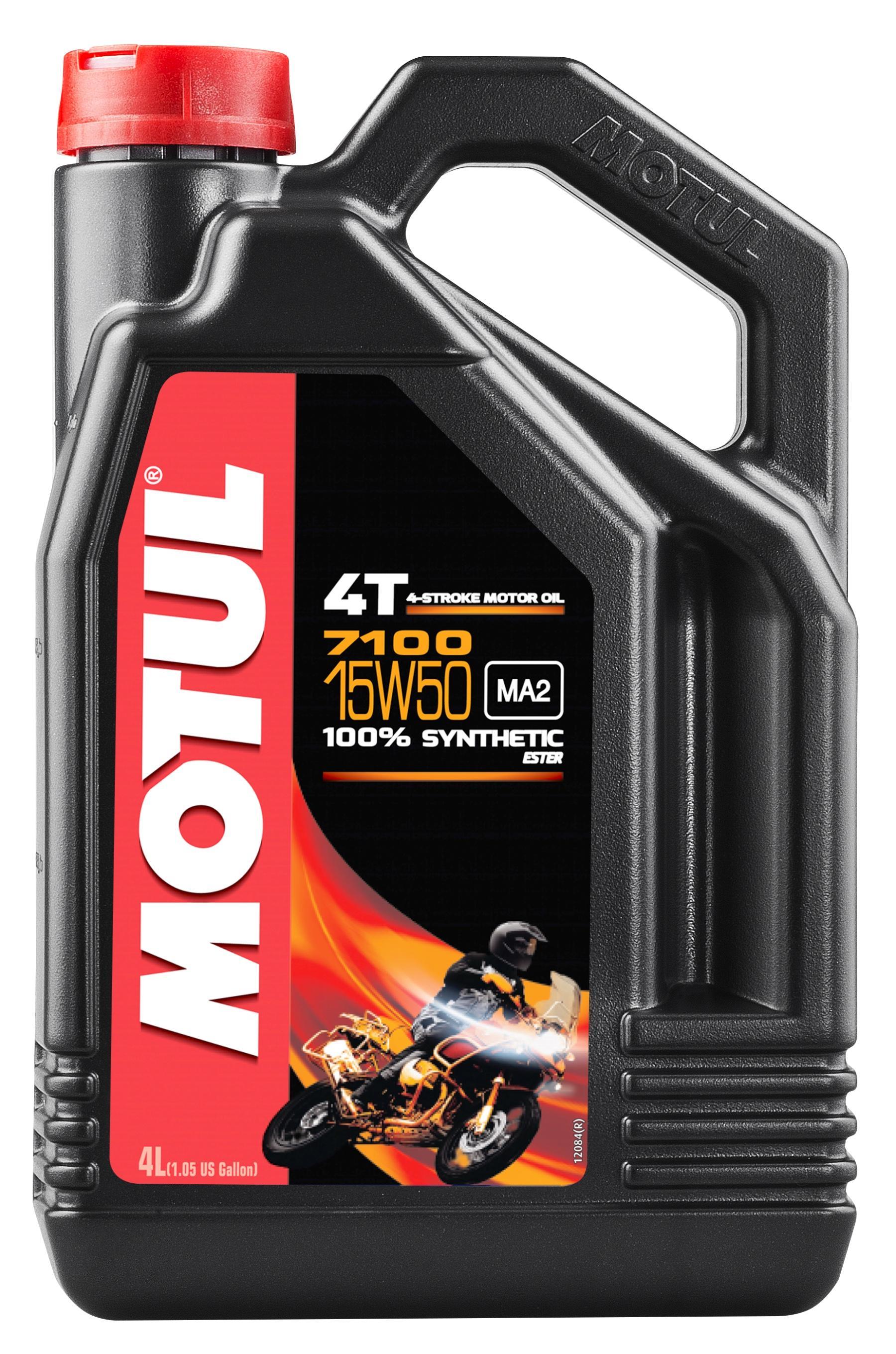 Моторное масло MOTUL 7100 4T 15W50, 4 литра 15W50 (845241 / 104299)
