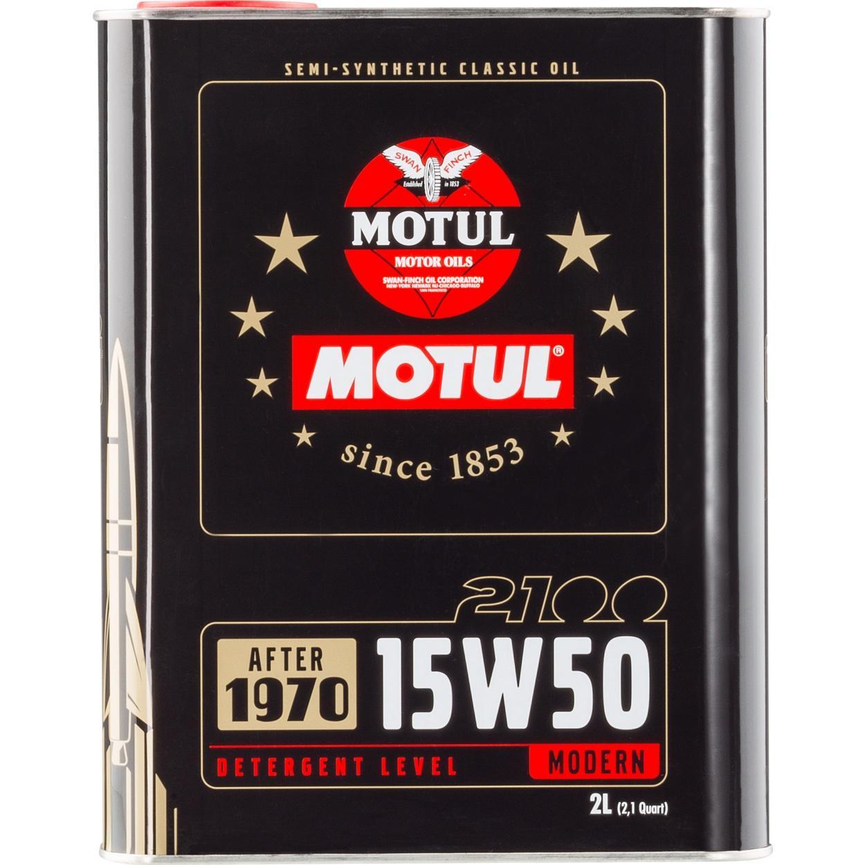 Моторное масло MOTUL CLASSIC 2100 15W-50, 2л 15W50 (104512)