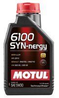 Моторное масло MOTUL 6100 Syn-nergy 5W-30, 1 литр 5W30 (838311 / 107970)