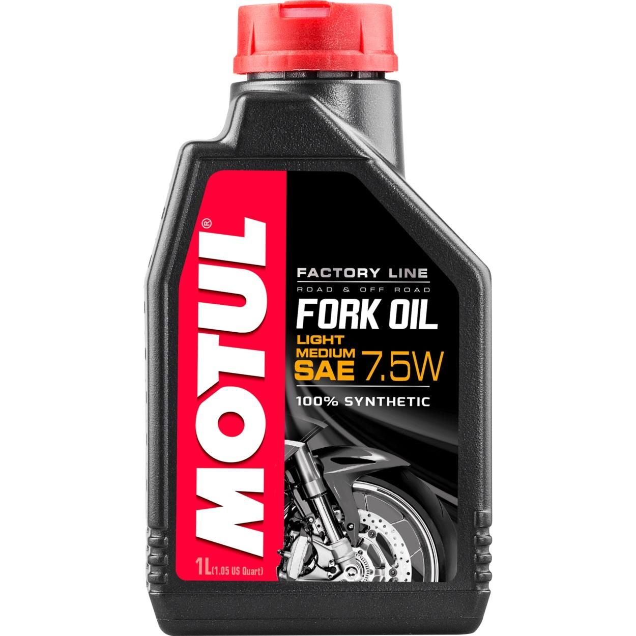 Вилочное масло Motul Fork Oil Light/Medium Factory Line 7,5W 1л (821701 / 105926)