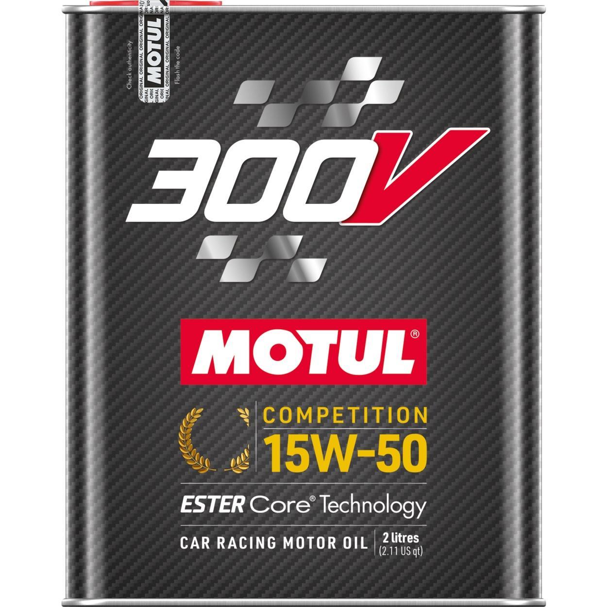 Моторное масло MOTUL 300V Competition 15W-50, 2 литра 15W50 (826902 / 110860)