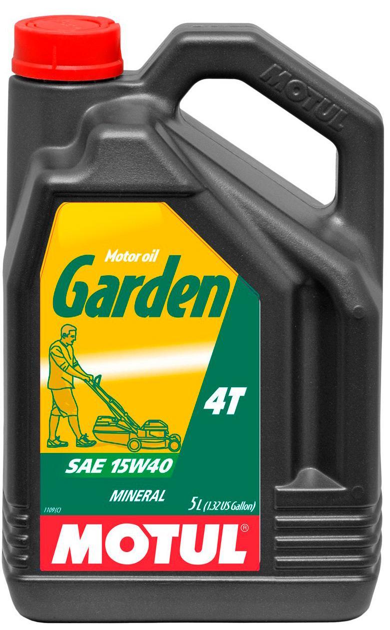 Моторное масло Motul Garden 4T 15W-40, 5л 15W40 (835005 / 101312)