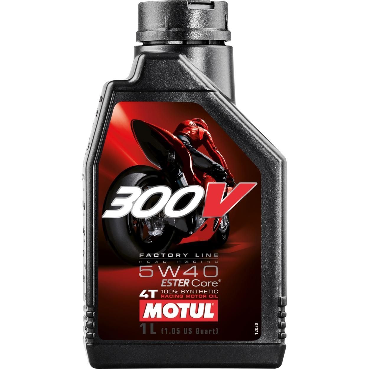 Моторное масло MOTUL 300V 4T FACTORY LINE ROAD RACING 5W-40, 1 литр 5W40 (836011 / 104112)
