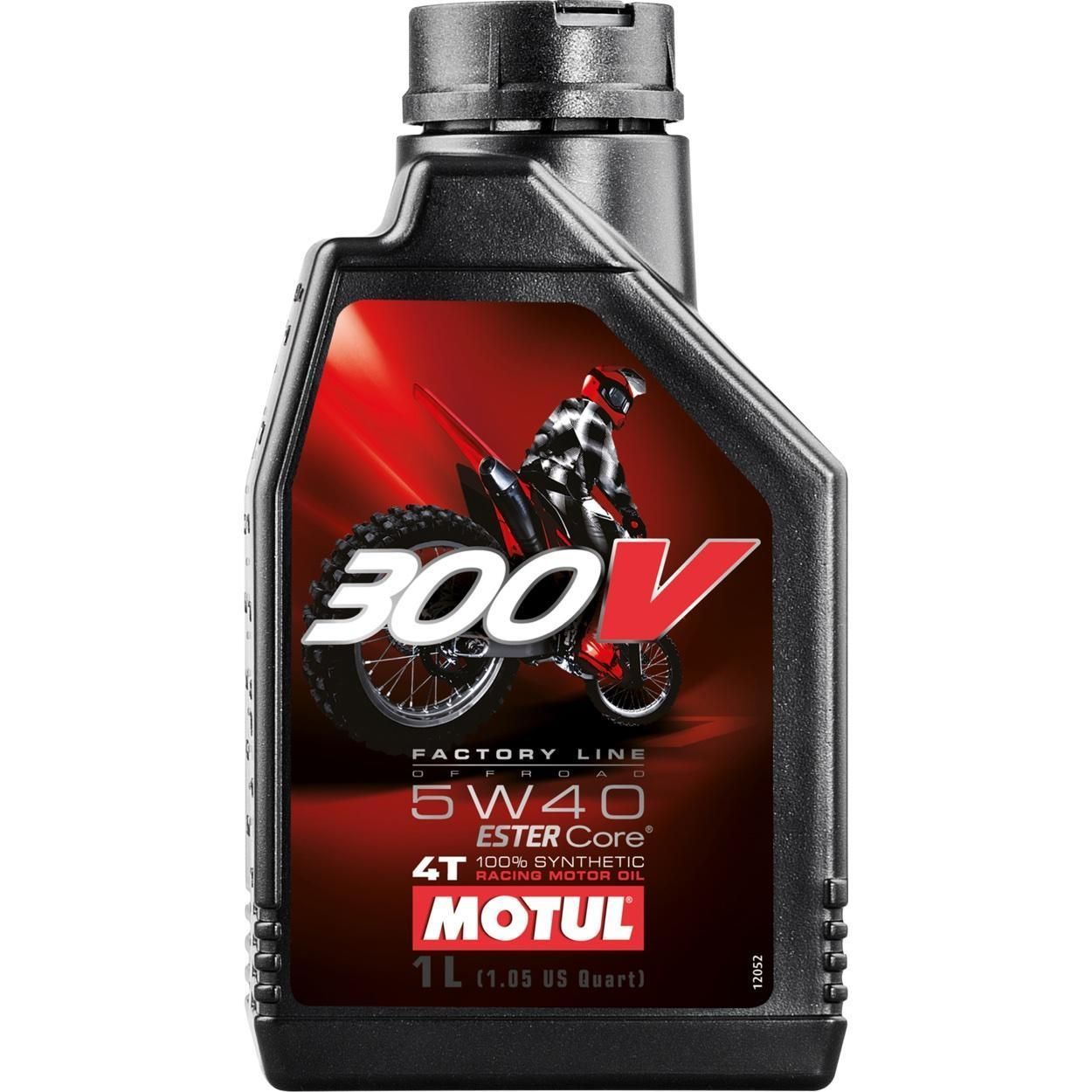 Моторное масло MOTUL 300V 4T FACTORY LINE OFF ROAD SAE 5W-40, 1л 5W40 (845611 / 104134)