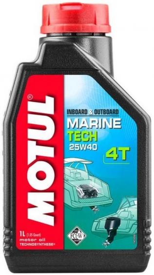Моторное масло MOTUL Marine Tech 4T 25W-40, 1л 25W40 (853111 / 107757)
