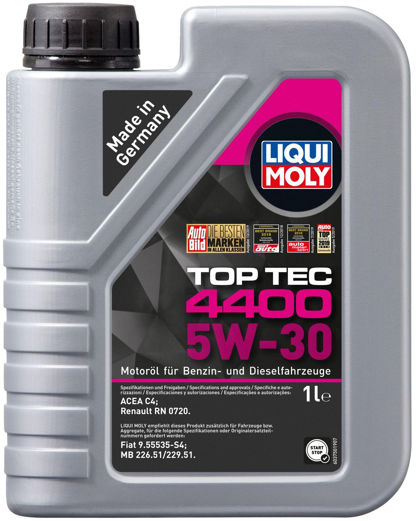 Моторное масло Liqui Moly Top Tec 4400 5W-30, 1 литр (2319)