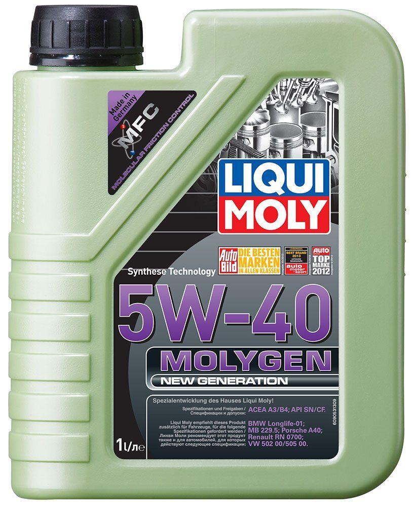 Моторное масло Liqui Moly Molygen 5W-40, 1 литр (9053)