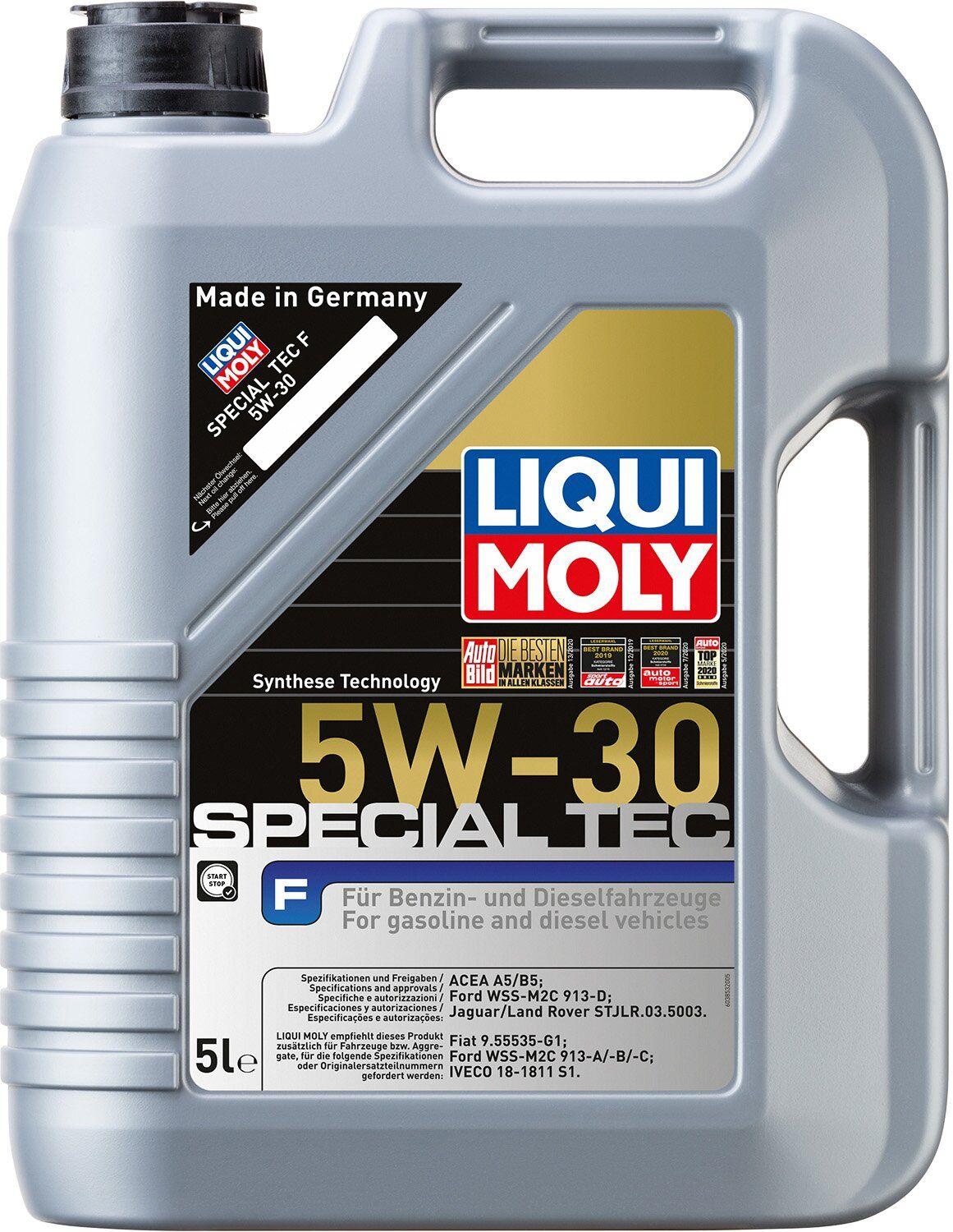 Моторное масло Liqui Moly Special Tec F 5W-30, 5 литров (FORD) (2326)