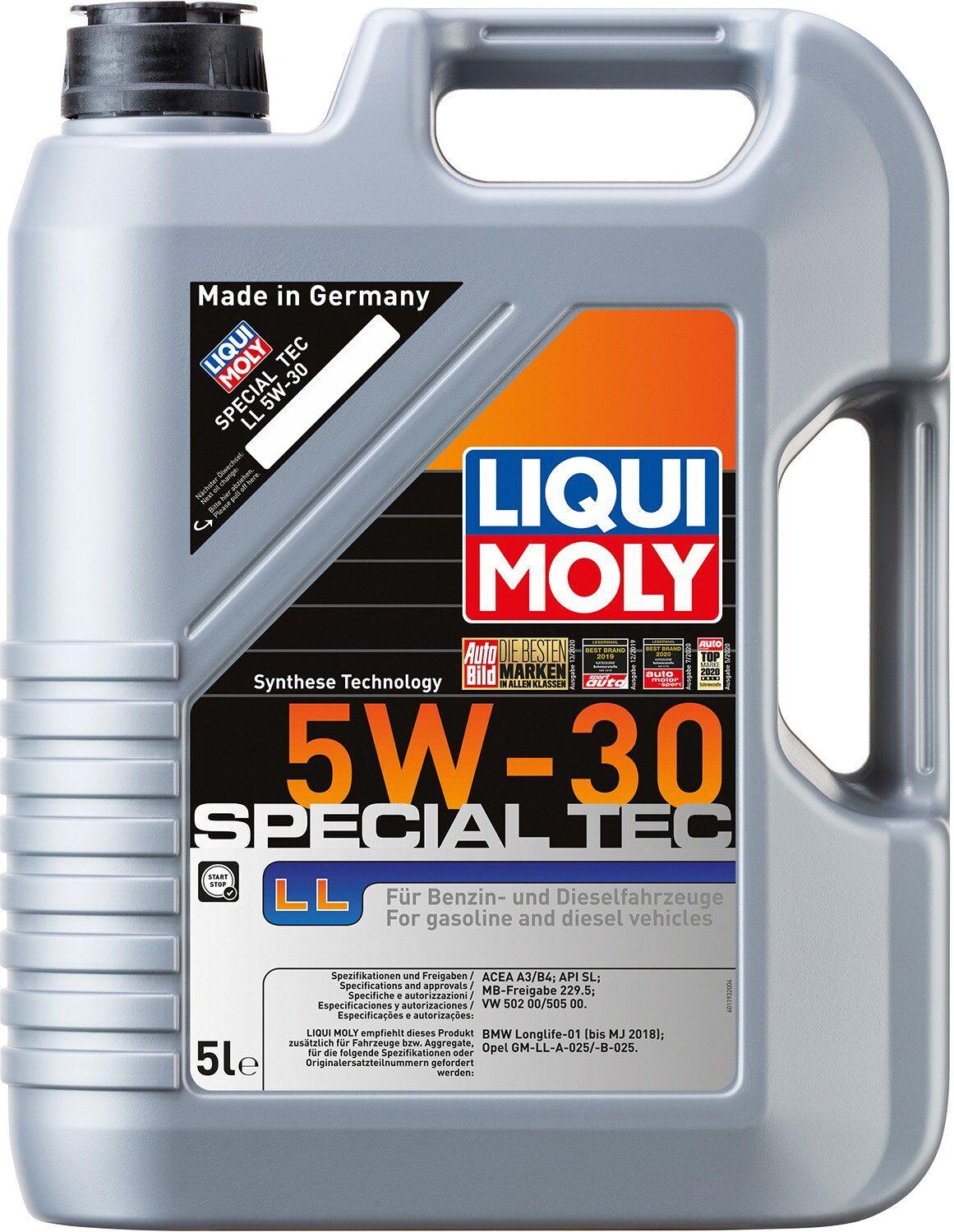 Моторное масло Liqui Moly Special Tec LL / OPEL 5W-30, 5 литров (8055)