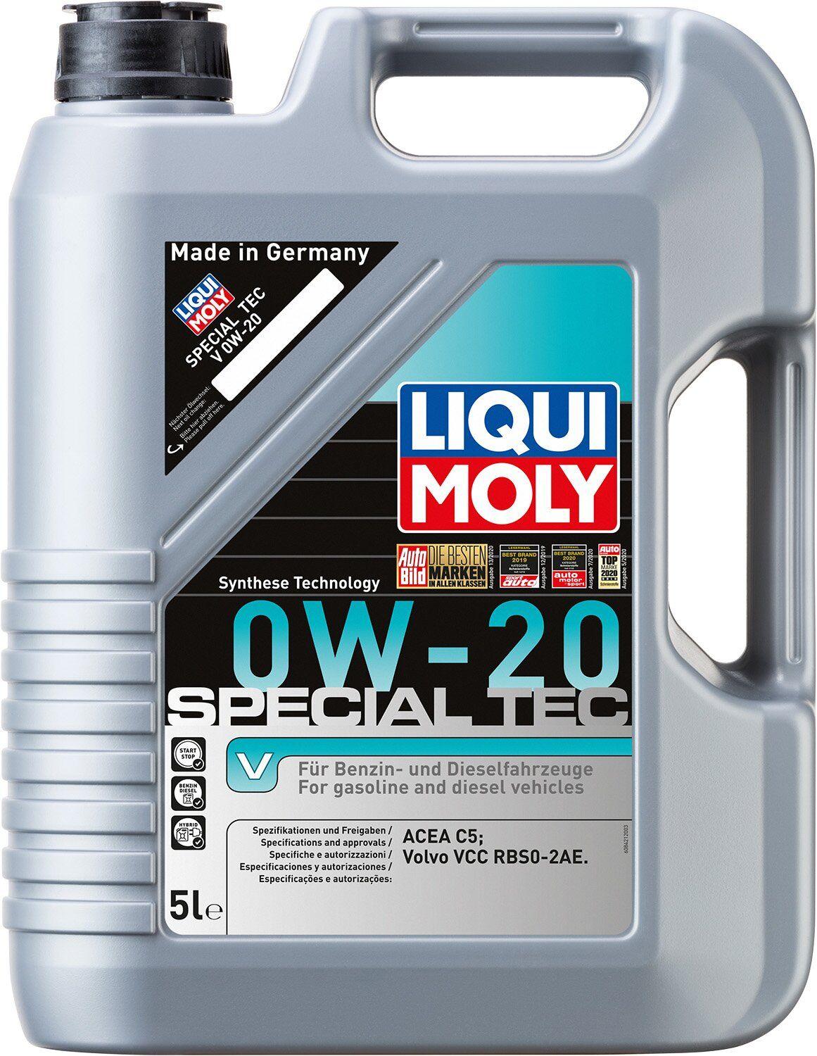 Моторное масло Liqui Moly Special Tec V 0W-20, 5 литров (VOLVO) (20632)