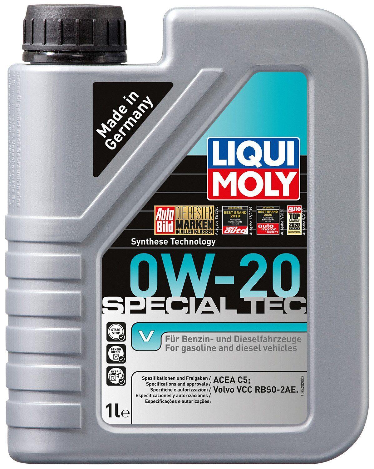 Моторное масло Liqui Moly Special Tec V 0W-20, 1 литр (VOLVO) (20631)