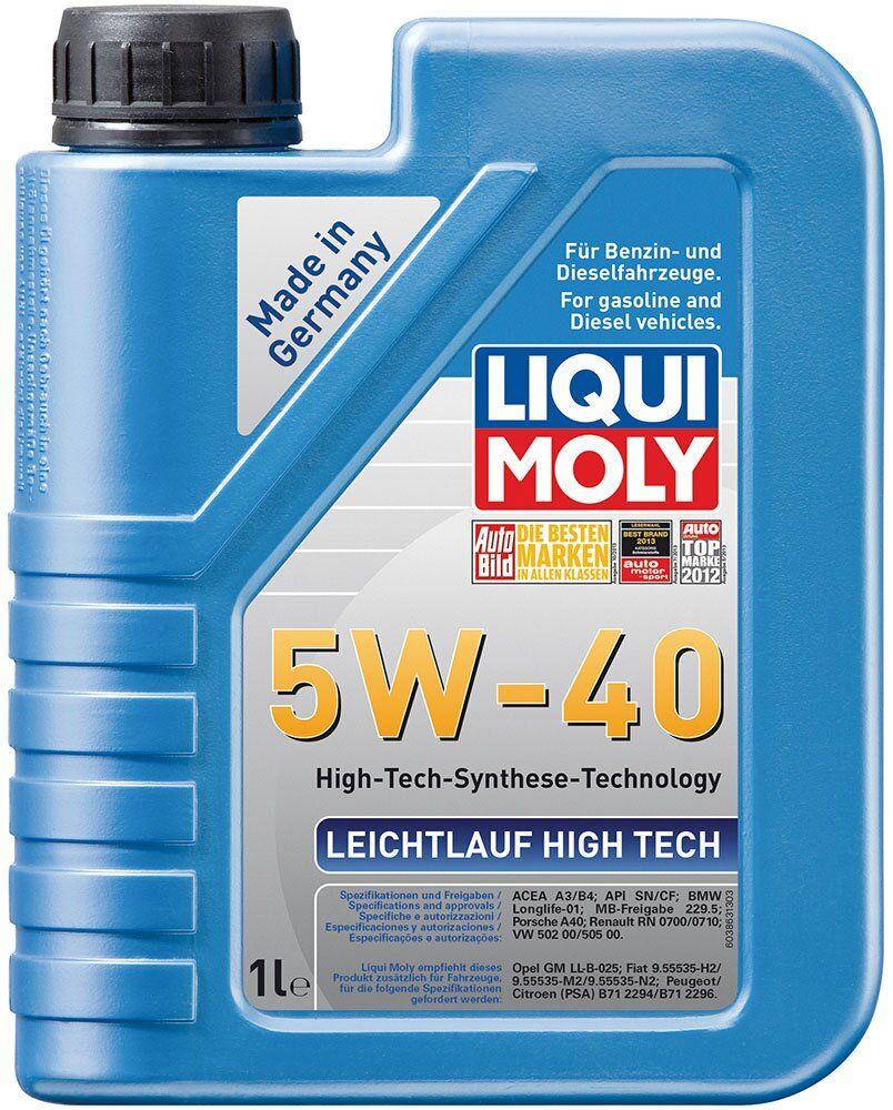 Моторное масло Liqui Moly Leichtlauf High Tech 5W-40, 1 литр (8028)