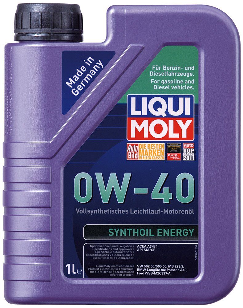 Моторное масло Liqui Moly Synthoil Energy 0W-40, 1 литр (1922)