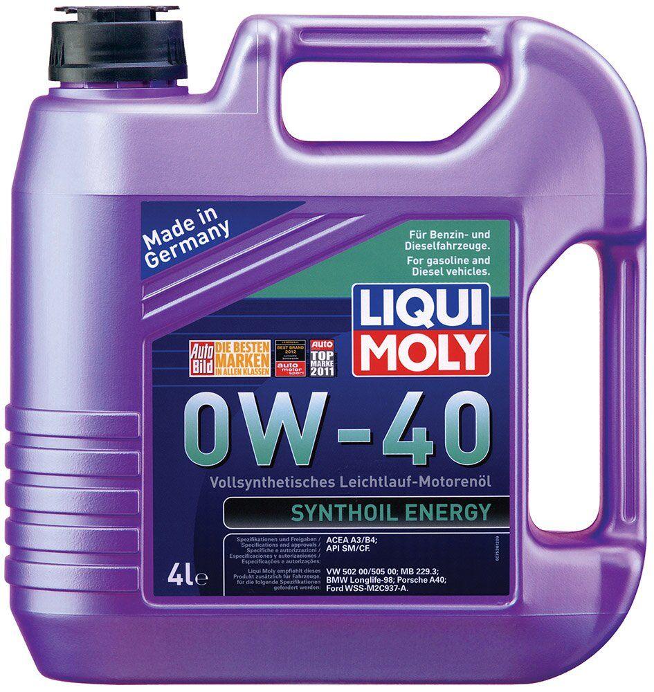 Моторное масло Liqui Moly Synthoil Energy 0W-40, 4 литра (2451)