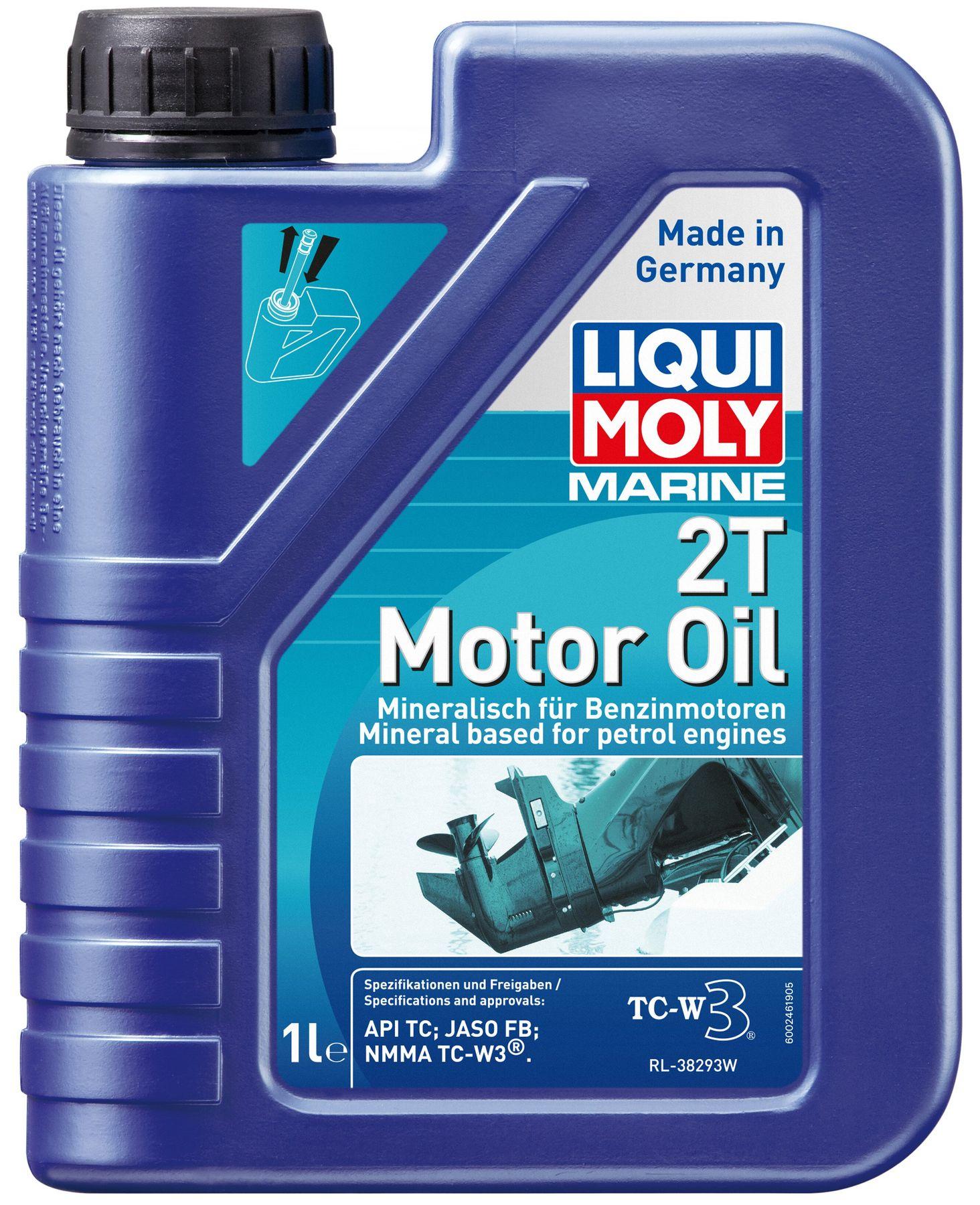 Моторное масло Liqui Moly Marine 2T Mineral, 1 литр (25019)