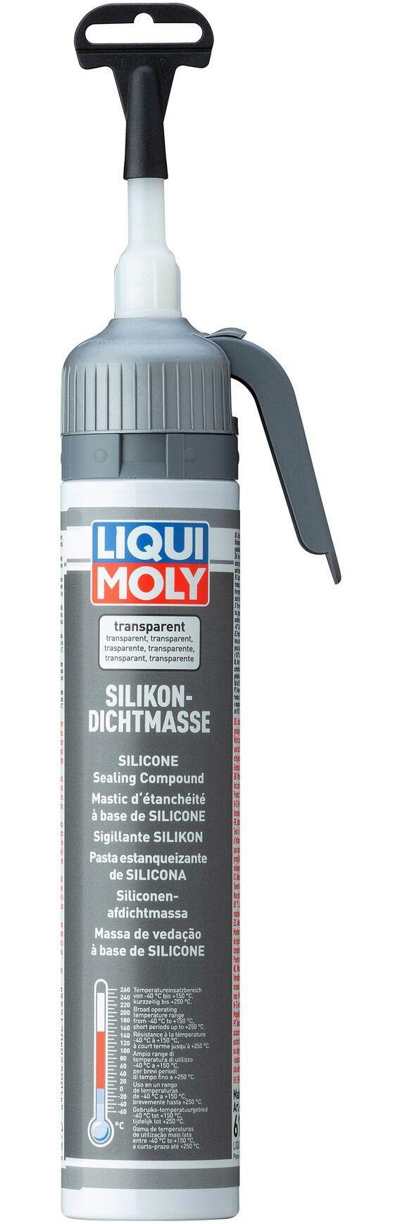 Силиконовый герметик Liqui Moly Silikon-Dichtmasse transparent, 200 мл (6184)
